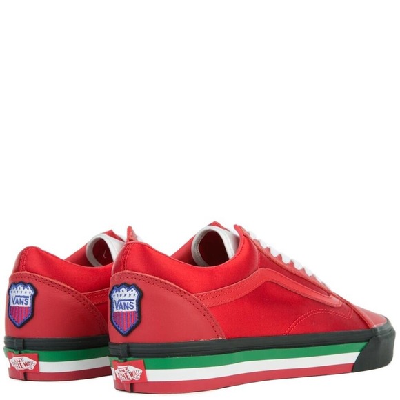 Vans Old Skool Red TKO Racing Skateboarding Sneakers‎ Size 8M/9.5W main image 2